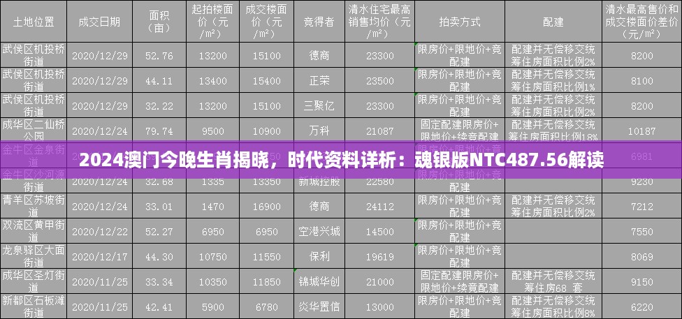 2024澳门今晚生肖揭晓，时代资料详析：魂银版NTC487.56解读