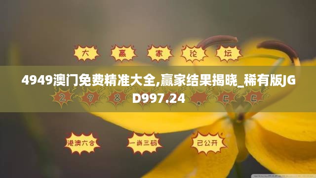 4949澳门免费精准大全,赢家结果揭晓_稀有版JGD997.24