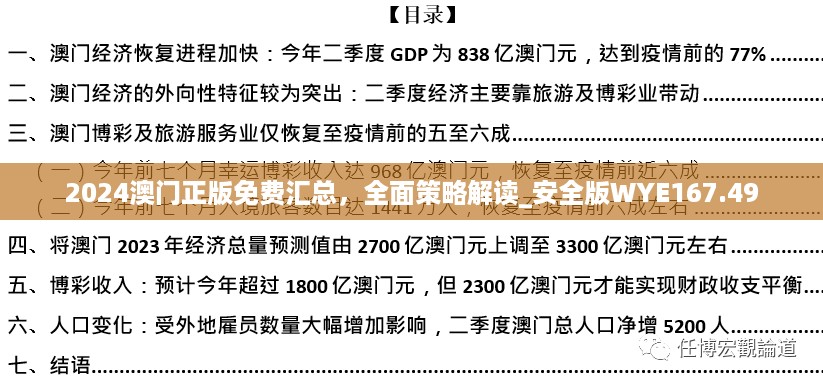 2024澳门正版免费汇总，全面策略解读_安全版WYE167.49