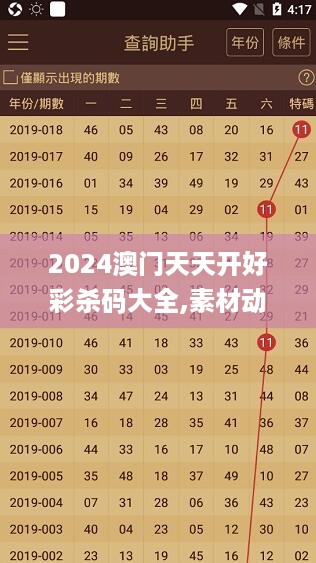 2024澳门天天开好彩杀码大全,素材动态方案解答_final正式版TXI761.61