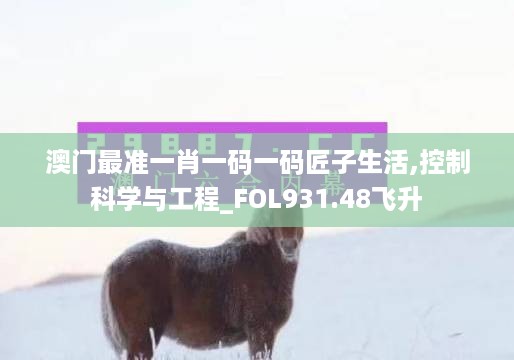 澳门最准一肖一码一码匠子生活,控制科学与工程_FOL931.48飞升