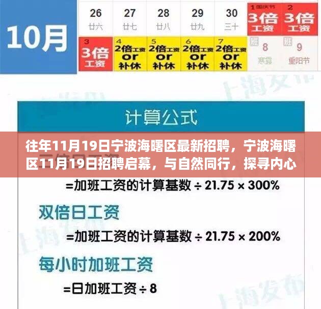 宁波海曙区11月19日招聘启幕，与自然同行，探寻内心宁静之旅