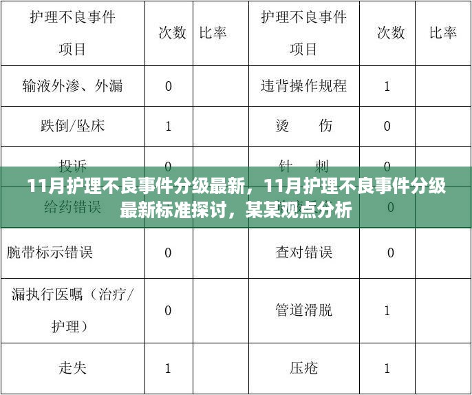 11月护理不良事件分级最新，11月护理不良事件分级最新标准探讨，某某观点分析