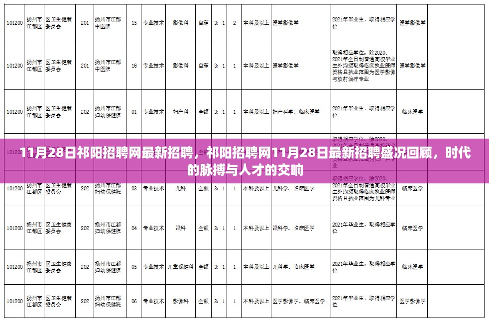 祁阳招聘网最新招聘盛况回顾，时代脉搏与人才交响的交响乐章（11月28日）