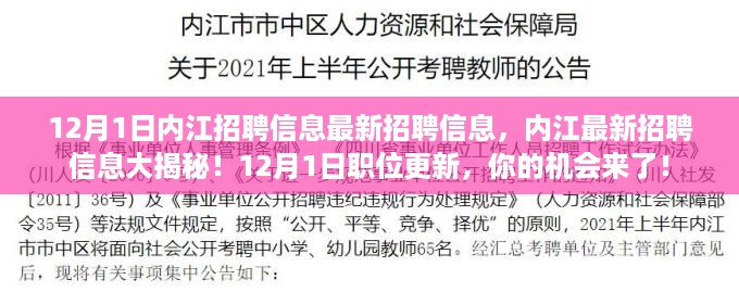 内江最新招聘信息揭秘，12月1日职位更新与你的机会