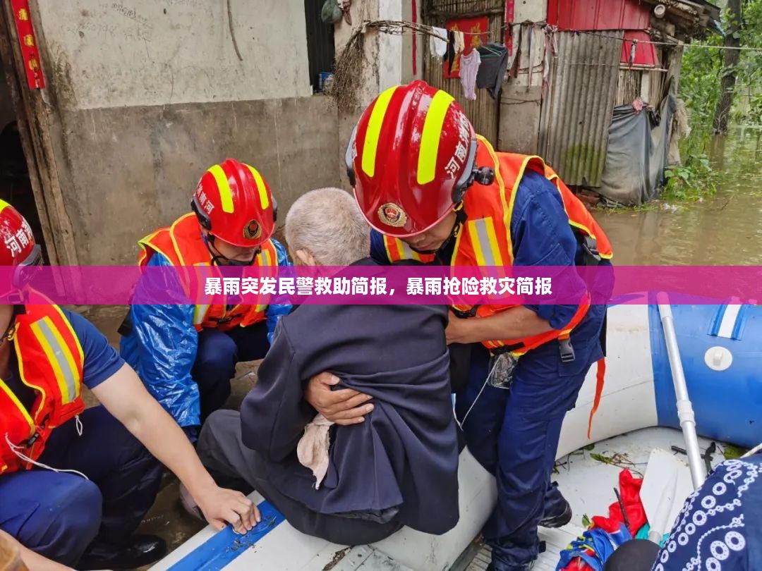 暴雨突发民警救助简报，暴雨抢险救灾简报 